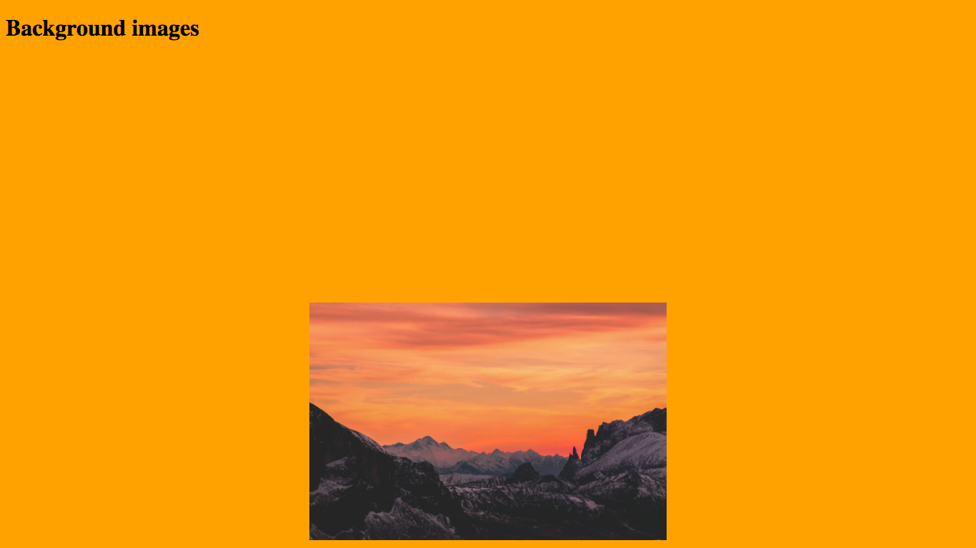 Now the white background has been replaced with orange