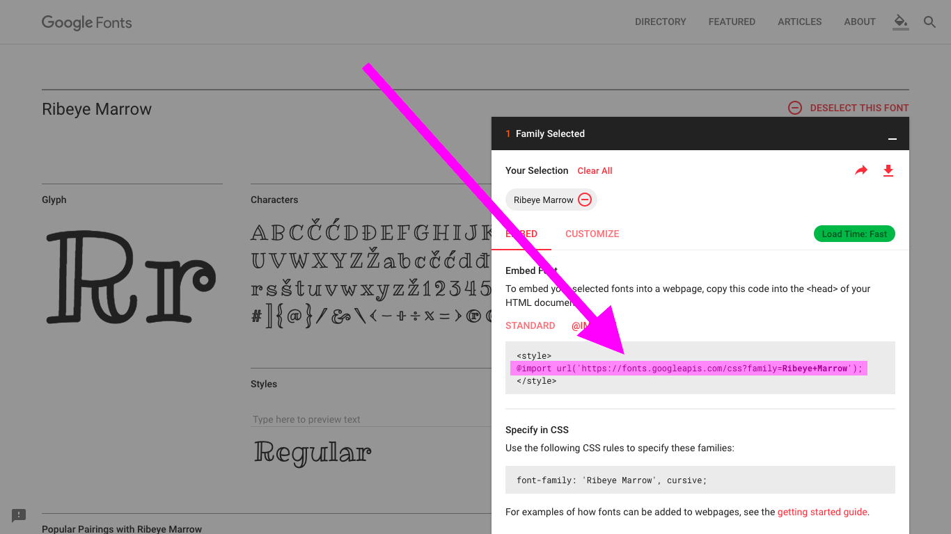 Copy the middle line of code