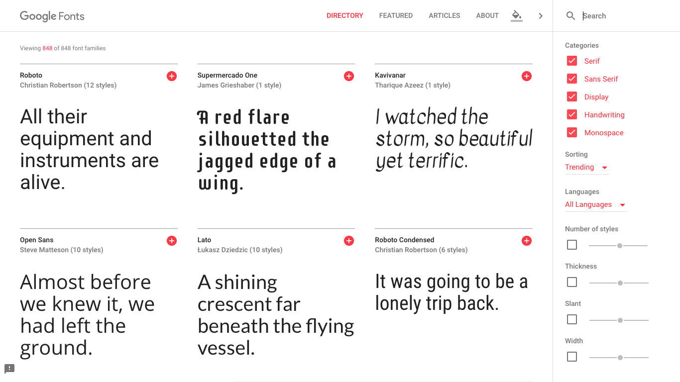 Google Fonts