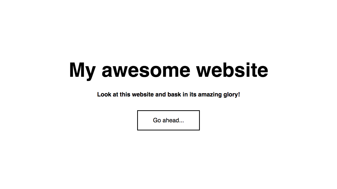The text is now bigger and doesn't look like a default link