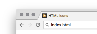 A close up of the favicon