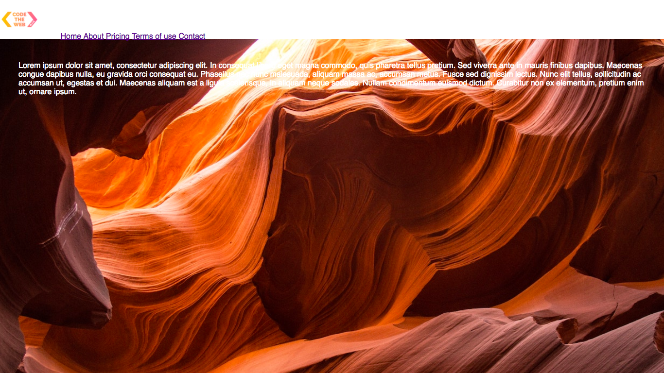 The header items are now displayed horizontally