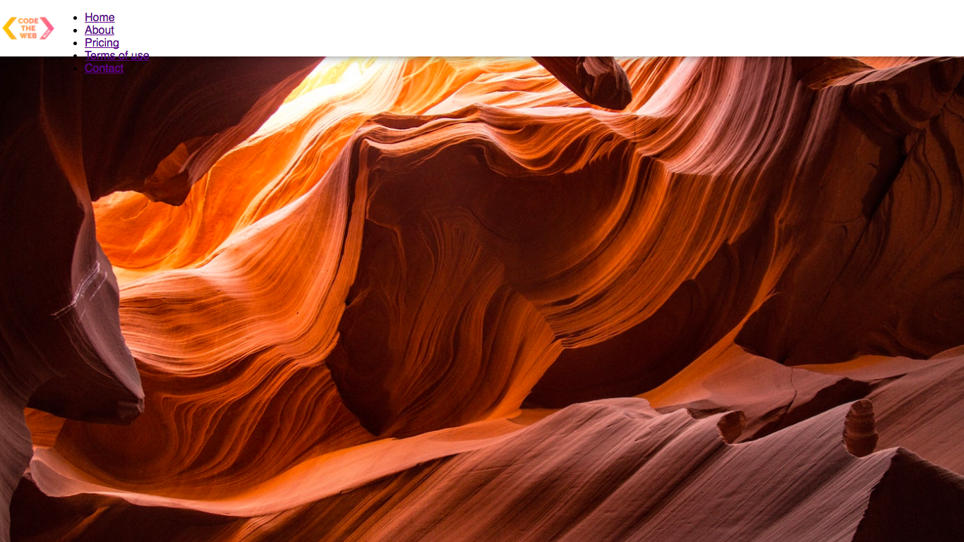 The header is now positioned!